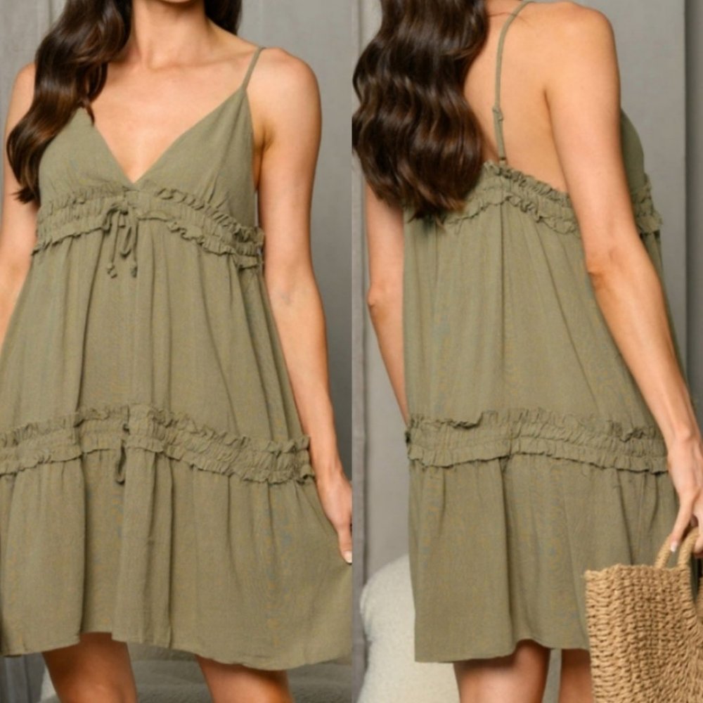 19335 Ruffled Mini Dress - Picture 3 of 4